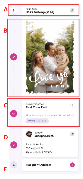 How can I view my order history on the Hallmark Cards Now app?