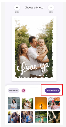 How do I personalize a card on the Hallmark Cards Now app?