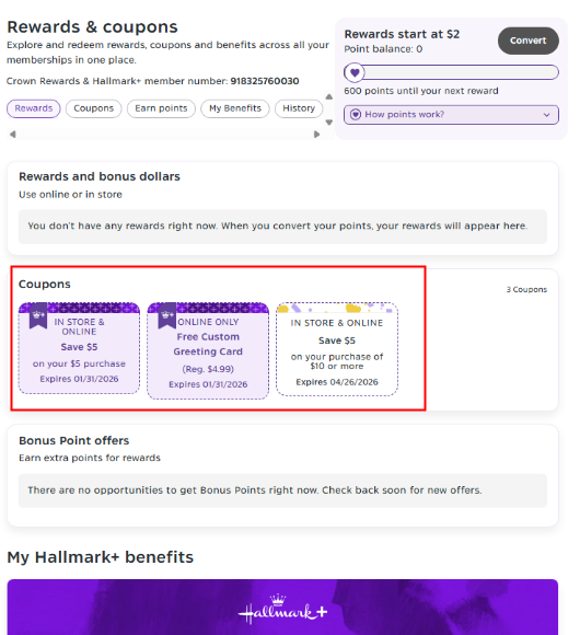 How do I link Hallmark+ to my hallmark.com account?