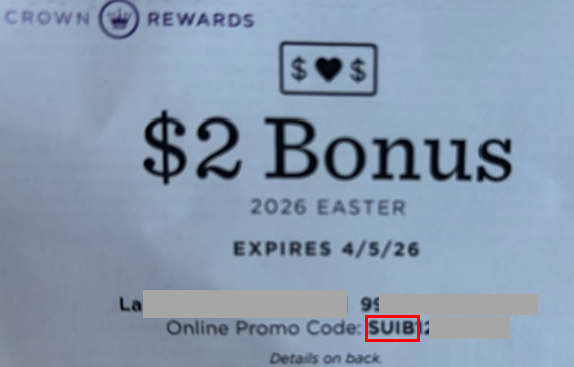 Crown Rewards Reward Dollars
